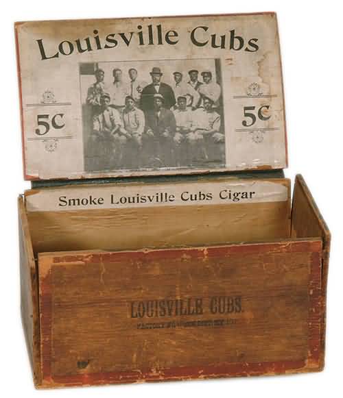 1910 Louisville Cubs Cigar Box